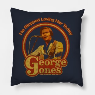george jones art drawing 11 Pillow