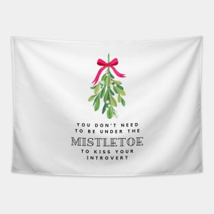 Funny Introvert Christmas Quote Tapestry