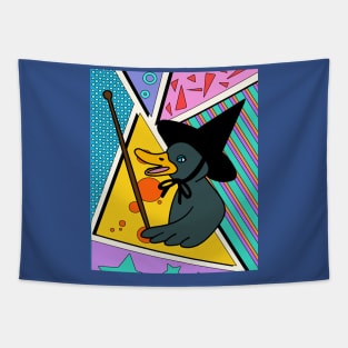 Halloween Goose Witch Conjuring Up Duck Tapestry