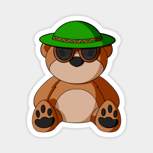 Summer Cool Teddy Bear Magnet