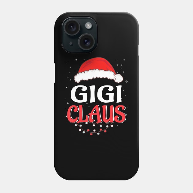 Gigi Claus Christmas Family Group Matching Pjs Xmas Light Phone Case by Mitsue Kersting