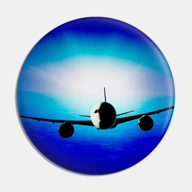 Boeing 787 - Heavy Commercial Passenger Jet Airliner — Sun Glare Pin by Vidision Avgeek