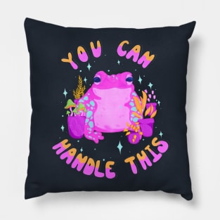 You Can Handle This - Pink Frog Pillow