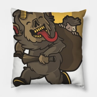 Krampus Christmas Horror Story Pillow