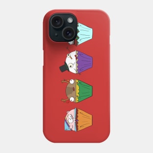 Christmas Cupcake Line Up Phone Case