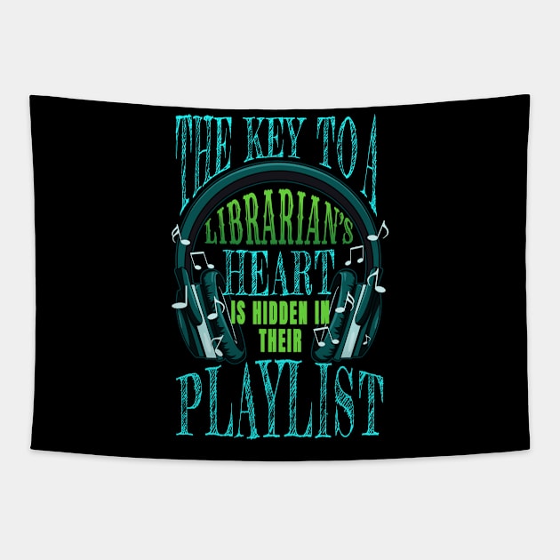 Librarian Heart Music Tapestry by jeric020290