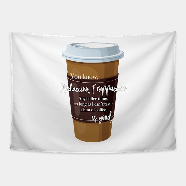 Mochaccinio Frappuccino Tapestry by Wenby-Weaselbee