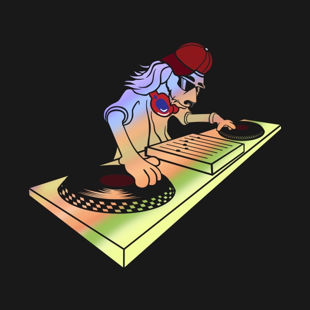 disc jockey , dog by ThyShirtProject - Affiliate