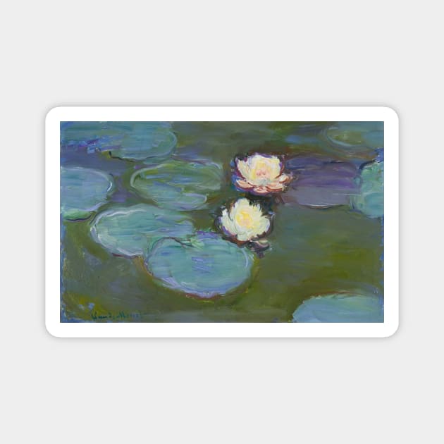 Nympheas - Claude Monet Magnet by KargacinArt