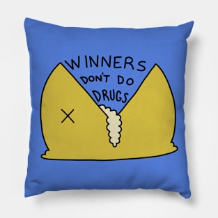 Winners Don't Do Drugs Pillow