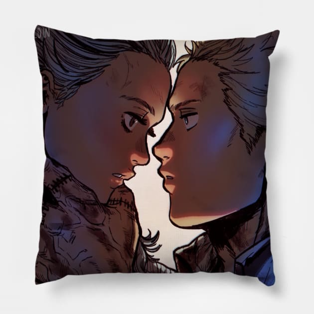 Noi and Shin Pillow by flowoffantasy
