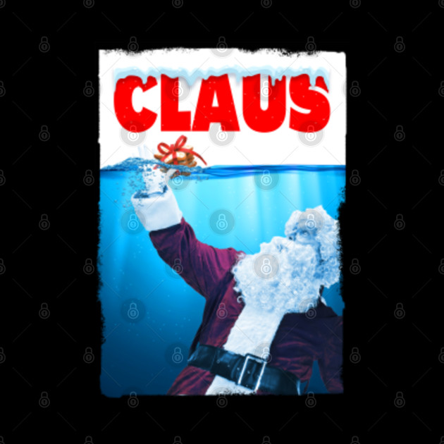 Santa Claus Christmas Cookie Pun Shark Movie Parody - Santa Claus - Phone Case