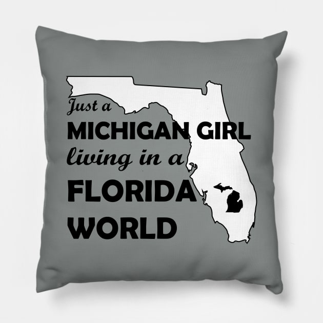 Michigan Girl Pillow by justin_weise