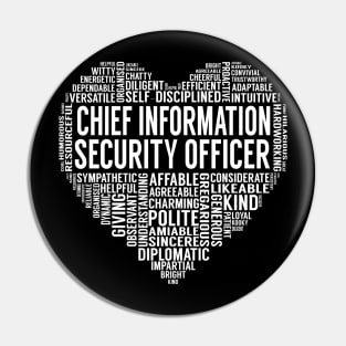 Chief Information Security Officer Heart Pin