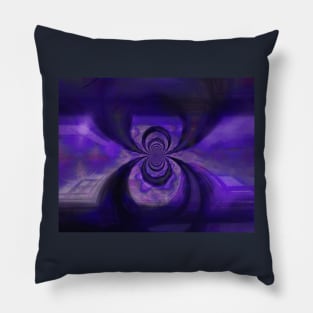 Blue Copper Vortex Pillow