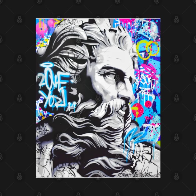 ZEUS ART PAINTING by Grunge&Gothic