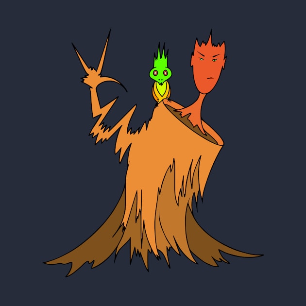 "Tree Dude - Stylized Tree Holding up the 'I Love You' Symbol" by Helphi