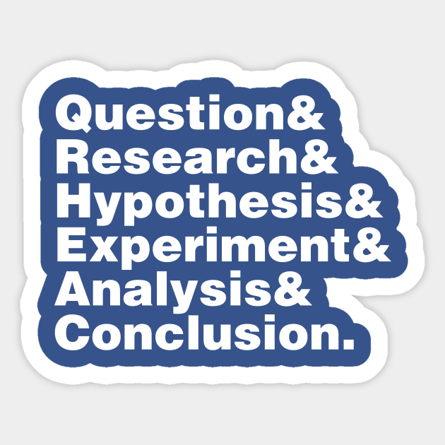 Scientific Method Helvetica - Science - Sticker
