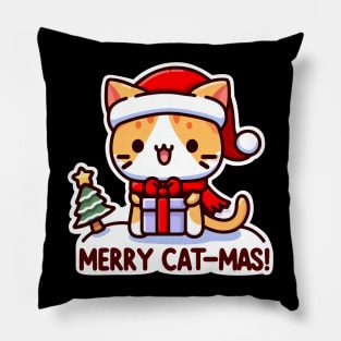 Merry Cat-Mas Pillow