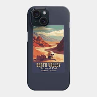 Death Valley National Park Vintage Travel  Poster Phone Case
