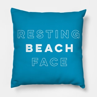 Resting Beach Face Pillow