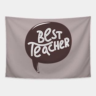 Best teacher typography print. Tapestry