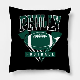 Philadelphia Football Retro Throwback Pillow