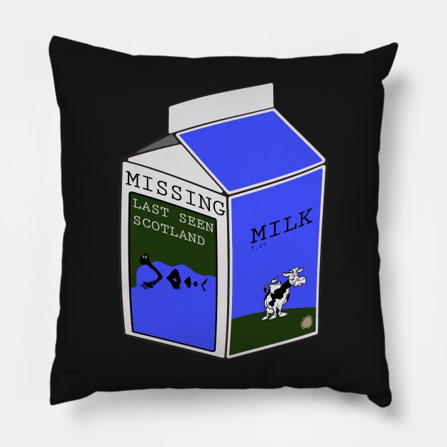 Missing - Missing Search ad Nessie - last seen in Scotland Pillow by Quentin1984