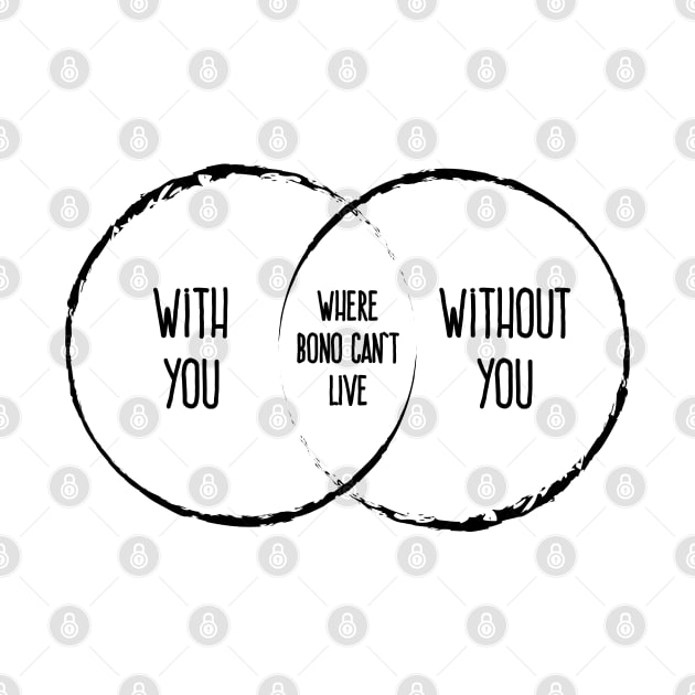 With Or Without You Venn Diagram by Rad Love