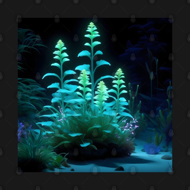 Bioluminescent plants by Spaceboyishere