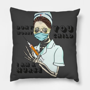 Professional Nurse Skeleton Halloween Pillow