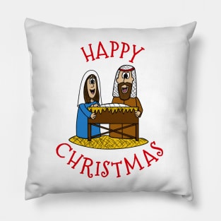 Christmas Nativity Mary And Joseph Church Xmas Funny Pillow