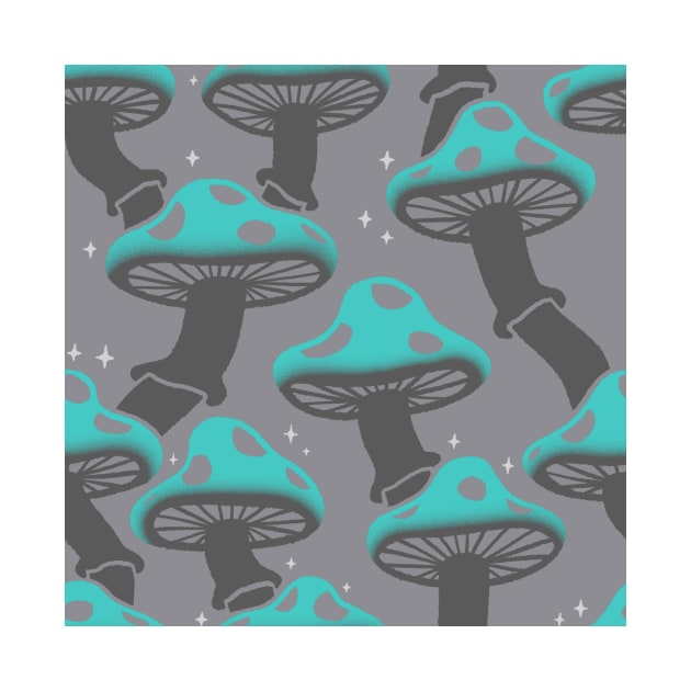 Sparkling Mushroom Pattern 3 by knitetgantt