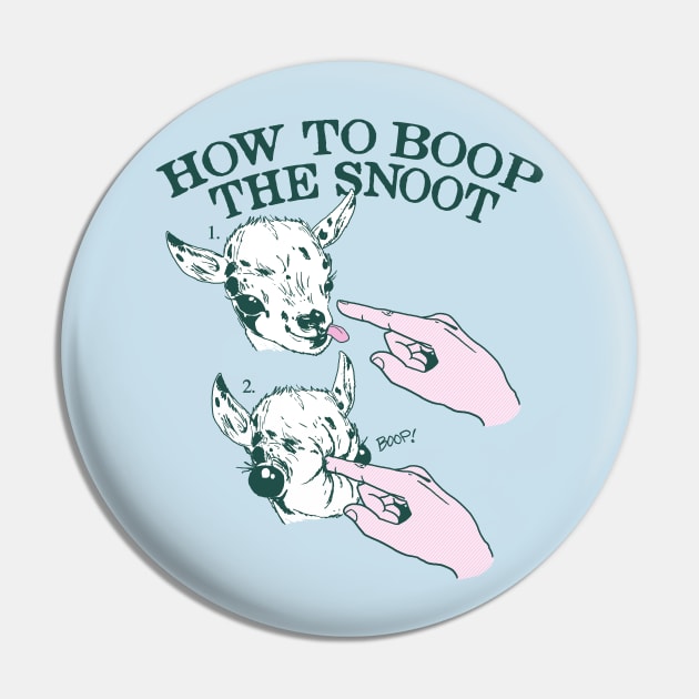 How To Boop The Snoot Pin by Hillary White Rabbit