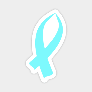 Awareness Ribbon (Light Blue) Magnet