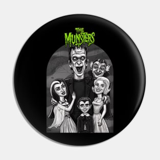 The Munsters (text) Pin