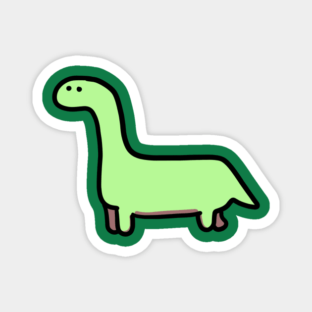 kids flat dinosaur Magnet by koboikids