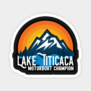 Lake Titicaca Motorboat Champion Bolivia Peru Travel Magnet