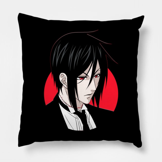 sebastian michaelis Pillow by Sparkledoom