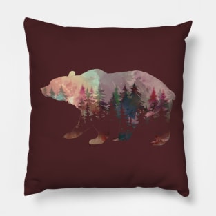 Northern Borealis Bear Pillow