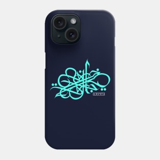 JawiGrafi in aqua glow Phone Case