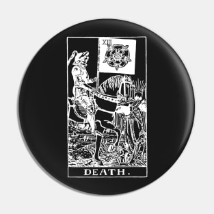 Death Tarot in white Pin