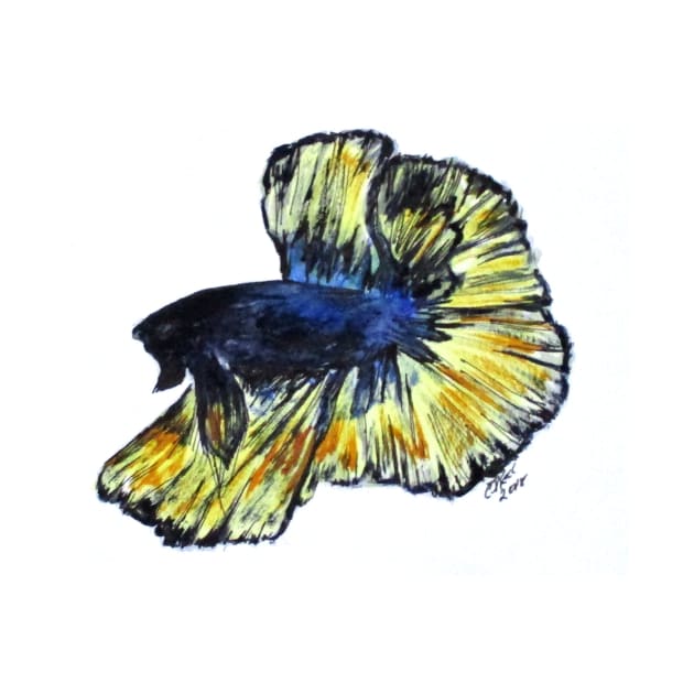 Art Doodle No. 34 Betta Fish by cjkell