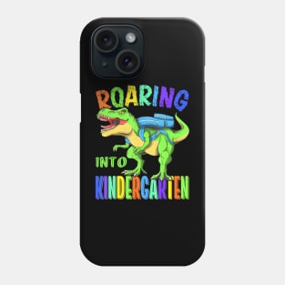 Roaring Into Kindergarten Dinosaur T Rex Back To School Boys Phone Case