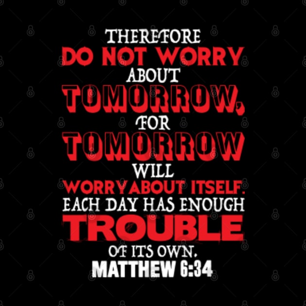 Matthew 6:34 by Plushism