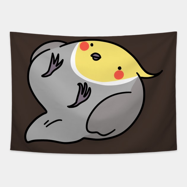 Silly Cockatiel Tapestry by saradaboru