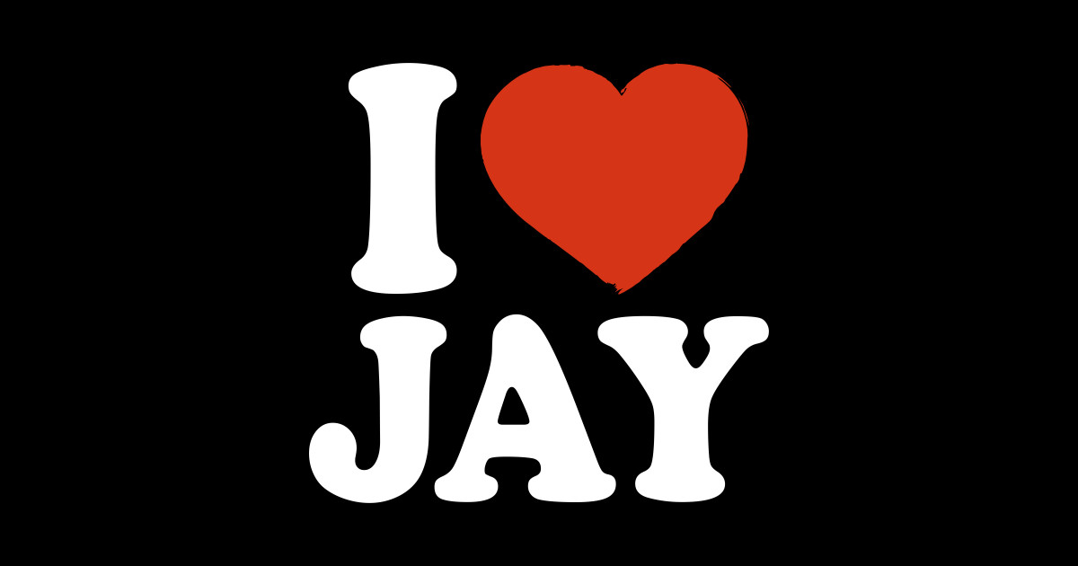 I Love Jay Jay Sticker TeePublic