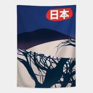 Japan Forest in the Snow Tapestry