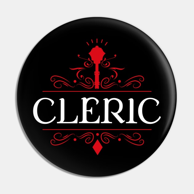 Cleric Game Night Uniform Tabletop RPG Character Classes Series Pin by pixeptional
