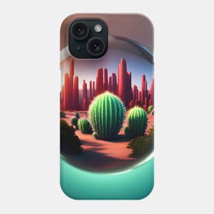 Cactus inside Glass Ball Phone Case